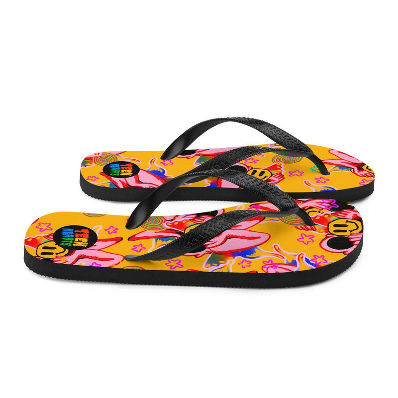 Smiley Flip Flops Teen Hearts Clothing STAY WEIRD
