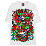 MUSHROOM SPIT T-Shirts DTG Small WHITE 