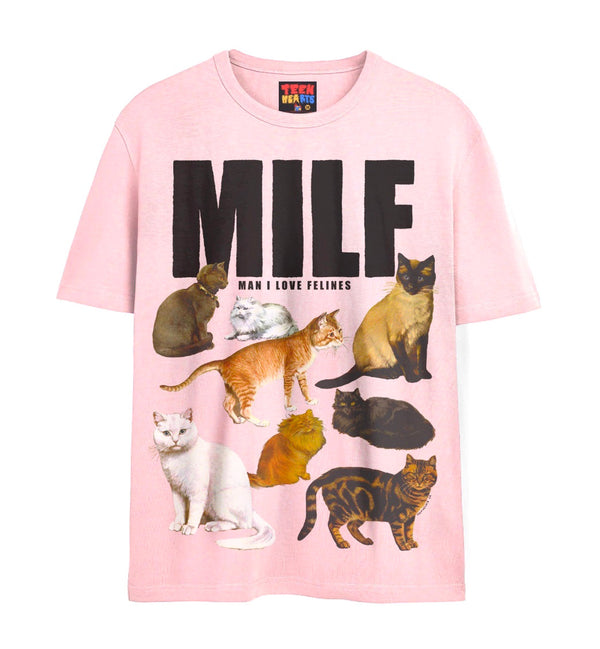 MILF T-Shirts DTG Small PINK 