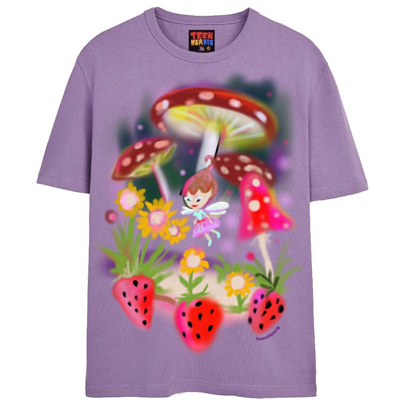 MUSHROOM FAIRY T-Shirts DTG Small LAVENDER 