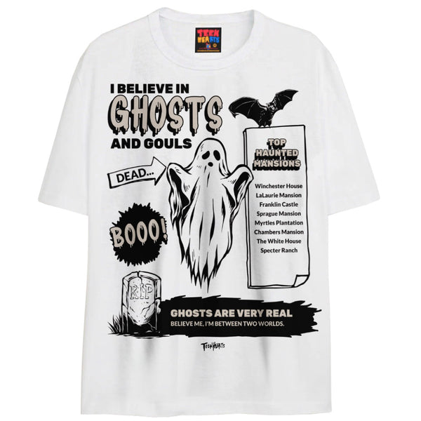 GHOSTS T-Shirts DTG Small White 