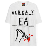 ALREA_Y _EA_ T-Shirts DTG Small White 