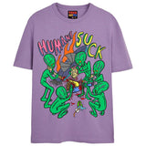 HUMANS SUCK T-Shirts DTG Small LAVENDER 