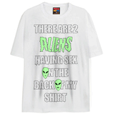 ALIENS BANGING T-Shirts DTG Small White 