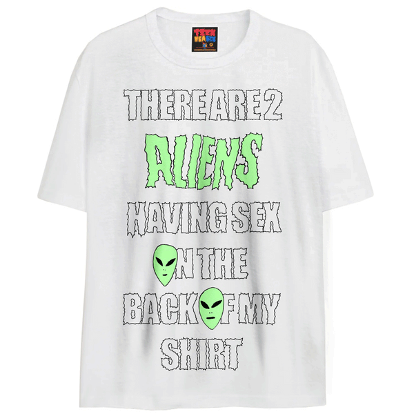 ALIENS BANGING T-Shirts DTG Small White 