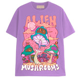 ALIEN MUSHROOMS T-Shirts DTG Small LAVENDER 