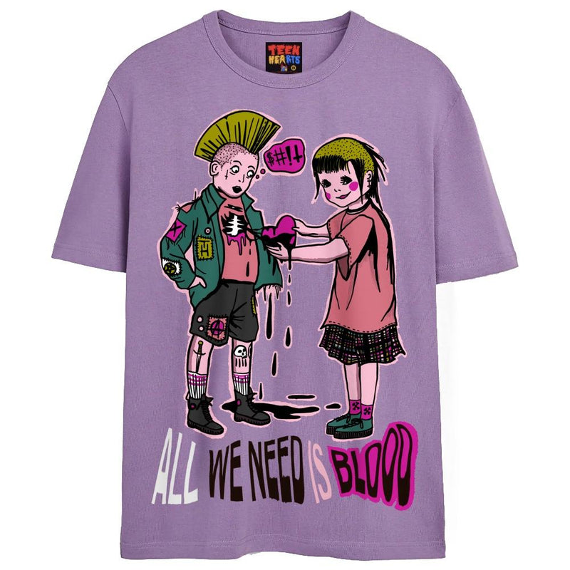 ALL WE NEED T-Shirts DTG Small Lavender 