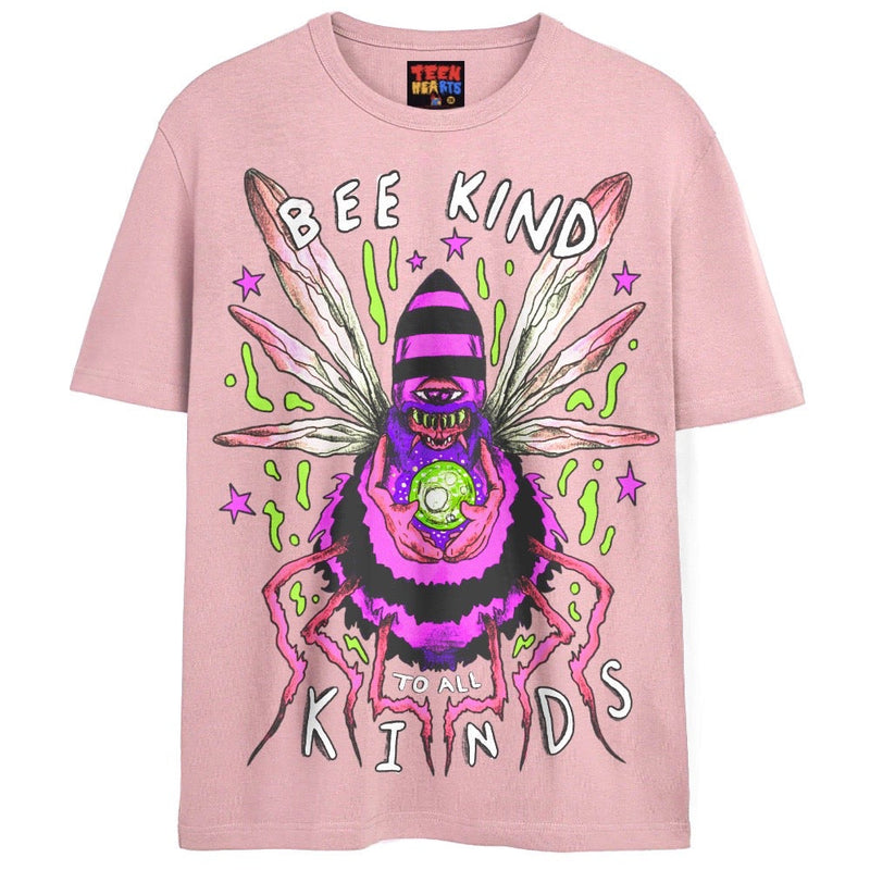 BEE KIND T-Shirts DTG Small Pink 