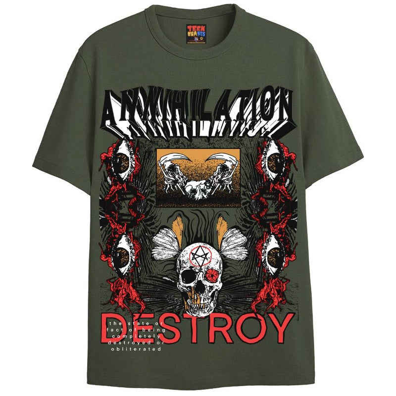 ANNIHILATION T-Shirts DTG Small Green 