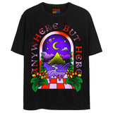 ANYWHERE BUT HERE T-Shirts DTG Small Black 