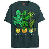 ALIVE & WELL T-Shirts DTG Small Green 