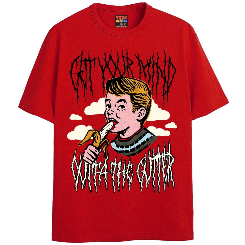 OUTTA THE GUTTER T-Shirts DTG Small Red 