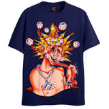 BRAIN DEAD T-Shirts DTG Small Navy 