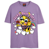 JUST BEE NICE T-Shirts DTG Small LAVENDER 