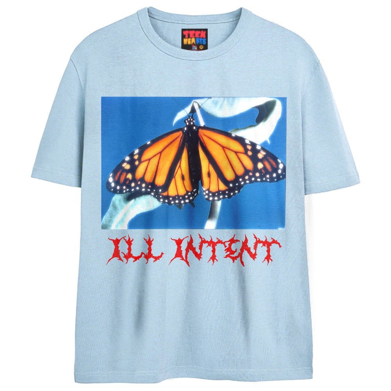 BUTTERFLY KISSES T-Shirts DTG Small Blue 