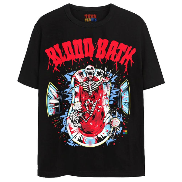 BLOOD BATH T-Shirts DTG Small Black 