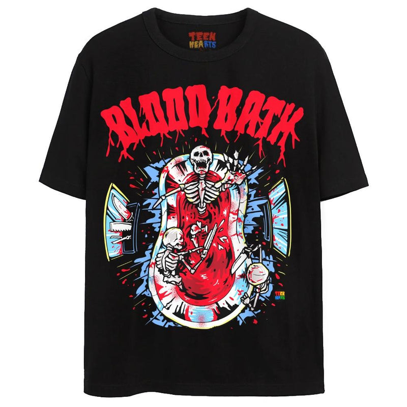 BLOOD BATH T-Shirts DTG Small Black 