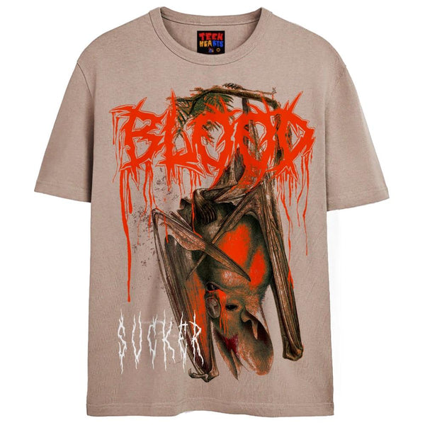 BLOOD SUCKER T-Shirts DTG Small Tan 