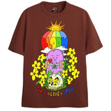 BLOOM T-Shirts DTG Small Brown 