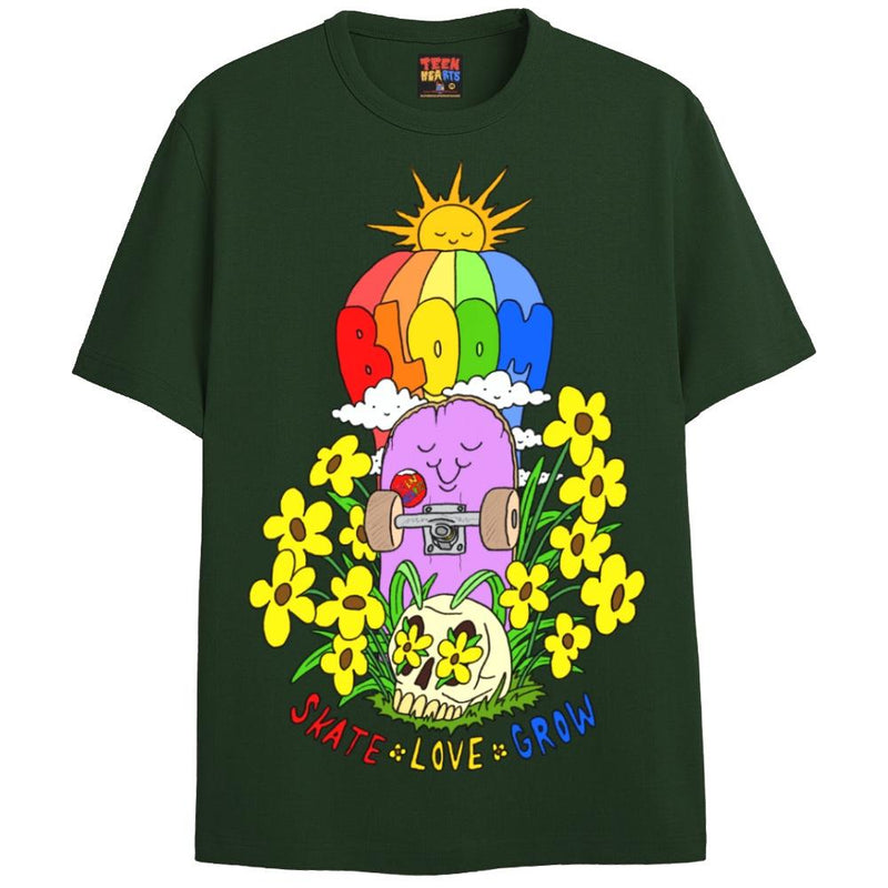 BLOOM T-Shirts DTG Small Green 