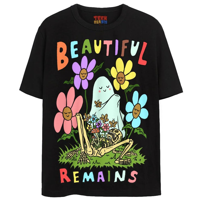 BEAUTIFUL REMAINS T-Shirts DTG Small Black 