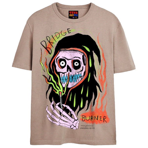BRIDGE BURNER T-Shirts DTG Small Tan 
