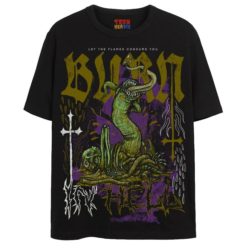 BURN IN HELL T-Shirts DTG Small Black 2