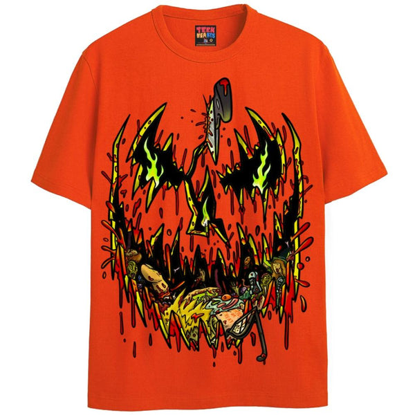 BUTCHER KNIFE T-Shirts DTG Small Orange 