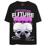 UNCERTAIN FUTURE T-Shirts DTG Small BLACK 2