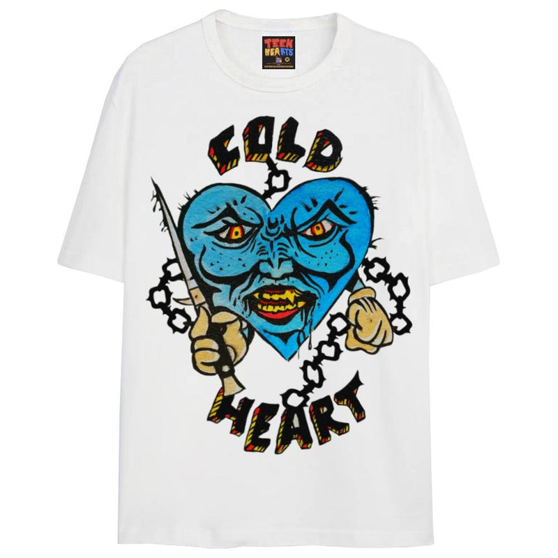 HEART ATTACK T-Shirts DTG Small White 