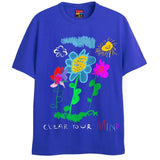 CLEAR YOUR MIND T-Shirts DTG Small Blue 
