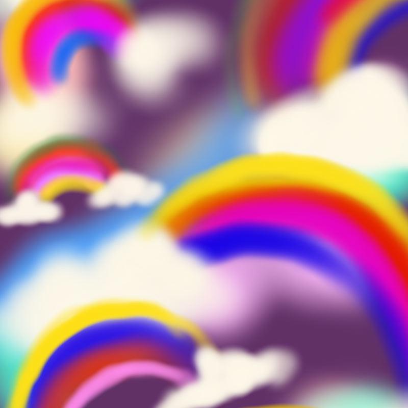 HAZY RAINBOW T-Shirts DTG 