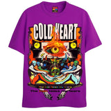COLD HEART T-Shirts DTG Small Purple 