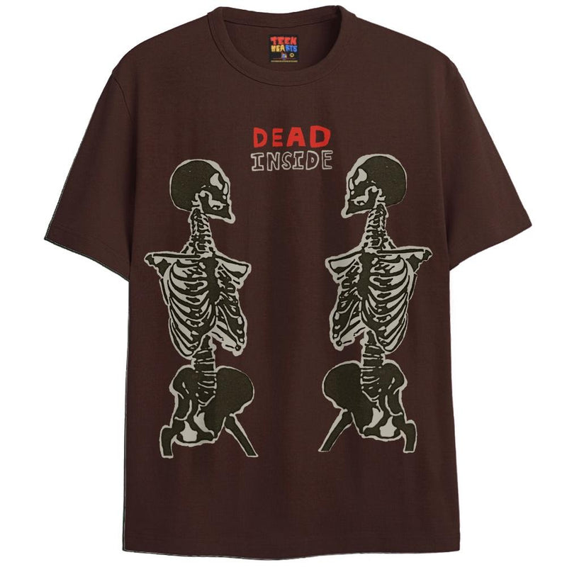 COME INSIDE T-Shirts DTG Small Brown 