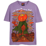 CREEPS COME OUT T-Shirts DTG Small Lavender 