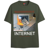 LIFE RUINER T-Shirts DTG Small Green 