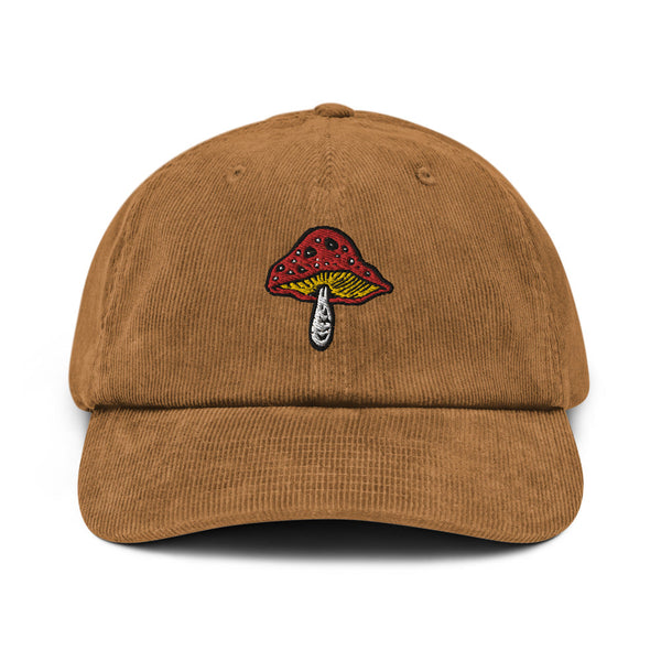 MUSHROOM HAT Teen Hearts Clothing - STAY WEIRD Camel 