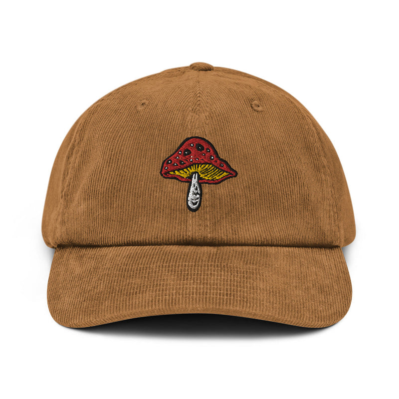 MUSHROOM HAT Teen Hearts Clothing - STAY WEIRD Camel 