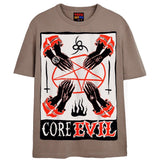 CORE EVIL T-Shirts DTG Small Tan 