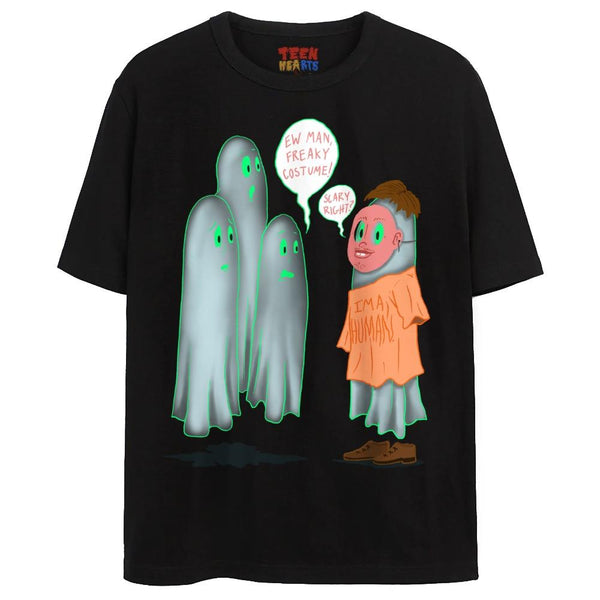 GHOST COSTUME T-Shirts DTG Small Black 