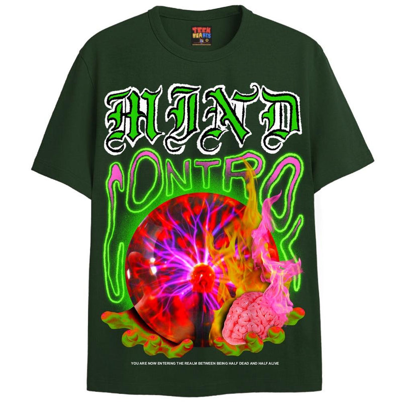 MIND CONTROL T-Shirts DTG Small Green 