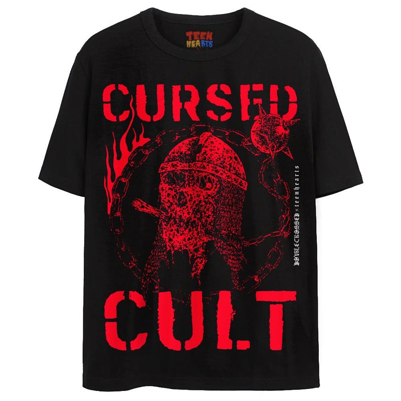 CURSED CULT T-Shirts DTG Small Red 