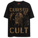 CURSED CULT T-Shirts DTG Small Brown 