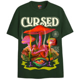 CURSED T-Shirts DTG Small Green 