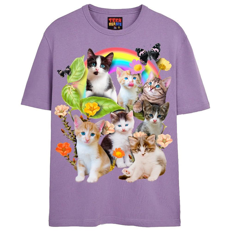 CUTE KITTENS T-Shirts DTG Small Lavender 