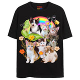 CUTE KITTENS T-Shirts DTG Small Black 