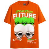 UNCERTAIN FUTURE T-Shirts DTG Small ORANGE 