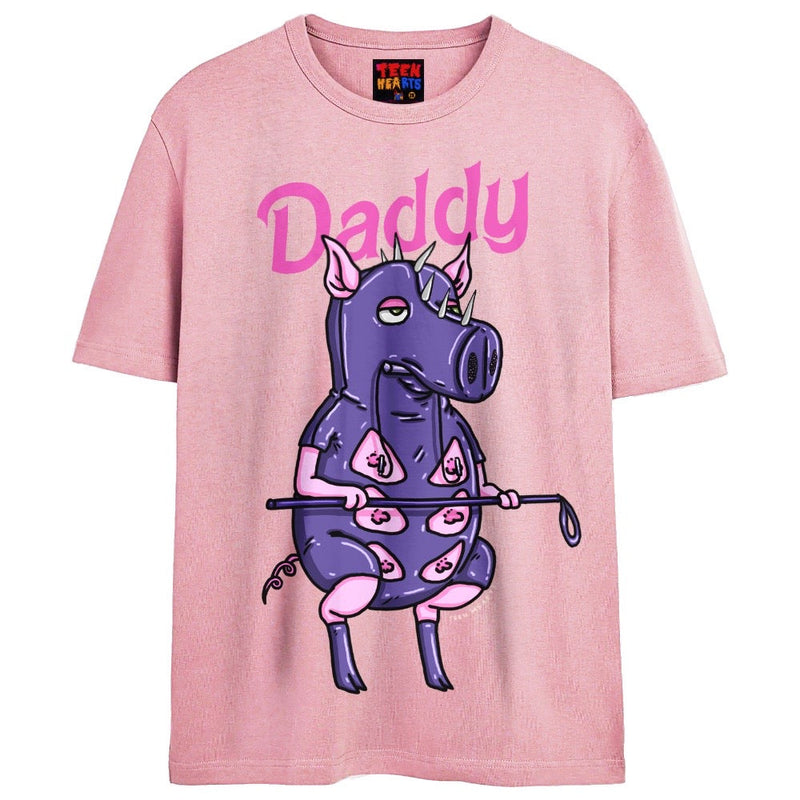 DADDY T-Shirts DTG Small Pink 