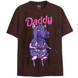 DADDY T-Shirts DTG Small Brown 