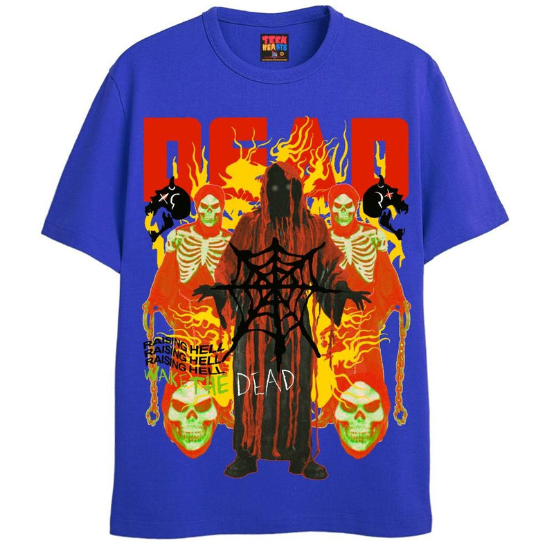 SPIDER REAPER T-Shirts DTG Small Blue 